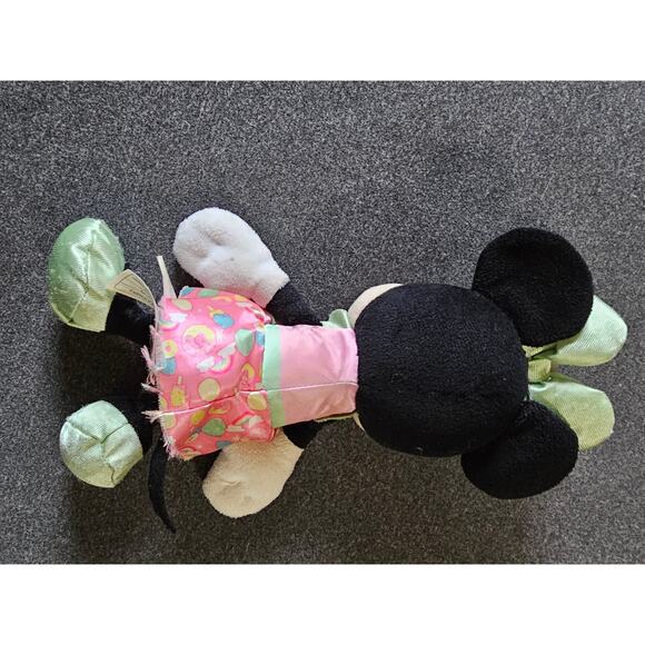 Disney Minnie Mouse Plush Doll-Winking Donut Bow & Pink Ice Cream Dress-10.5" - Picture 4 of 10